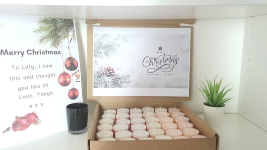 36 Christmas Scented Tealight Candles, Scented Colourful Tealight Candles for Christmas