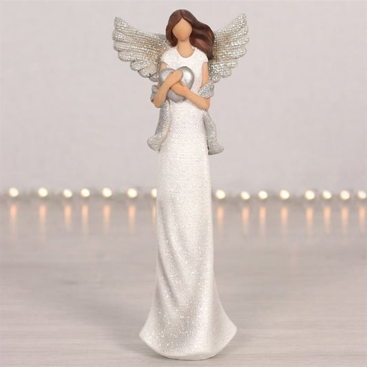 Medium Glitter Angel Ornament