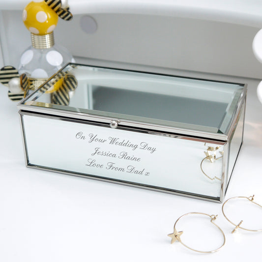 Any Message Mirrored Jewellery Box