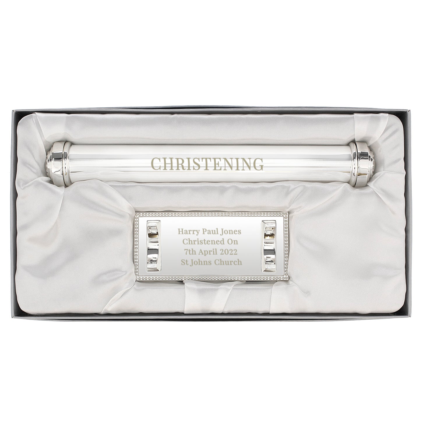 Free Text Silver Plated Certificate Holder