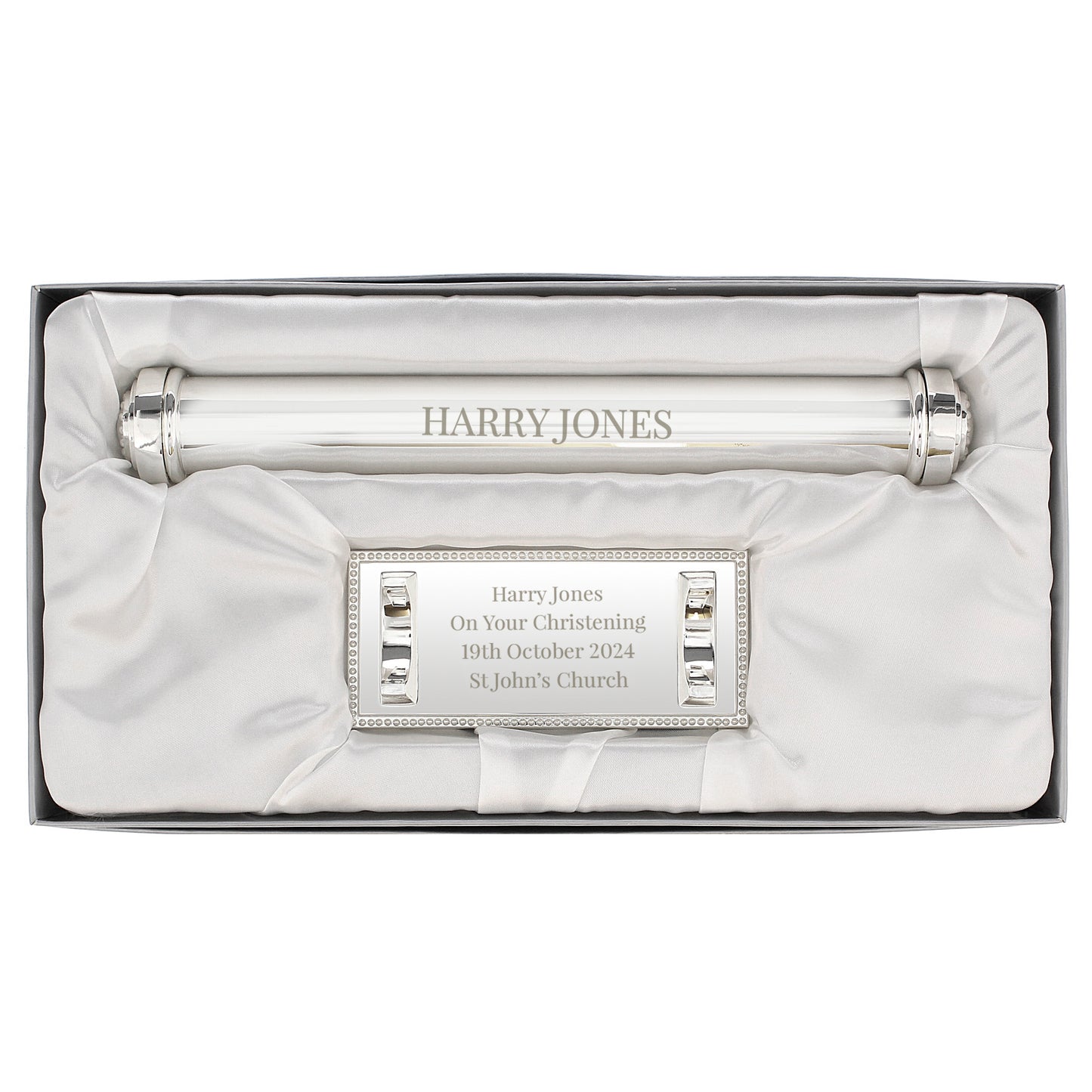 Free Text Silver Plated Certificate Holder