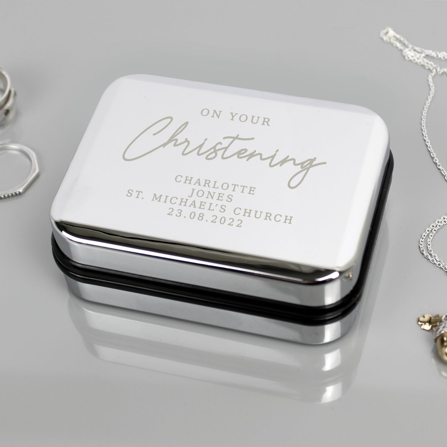 Christening Necklace Box