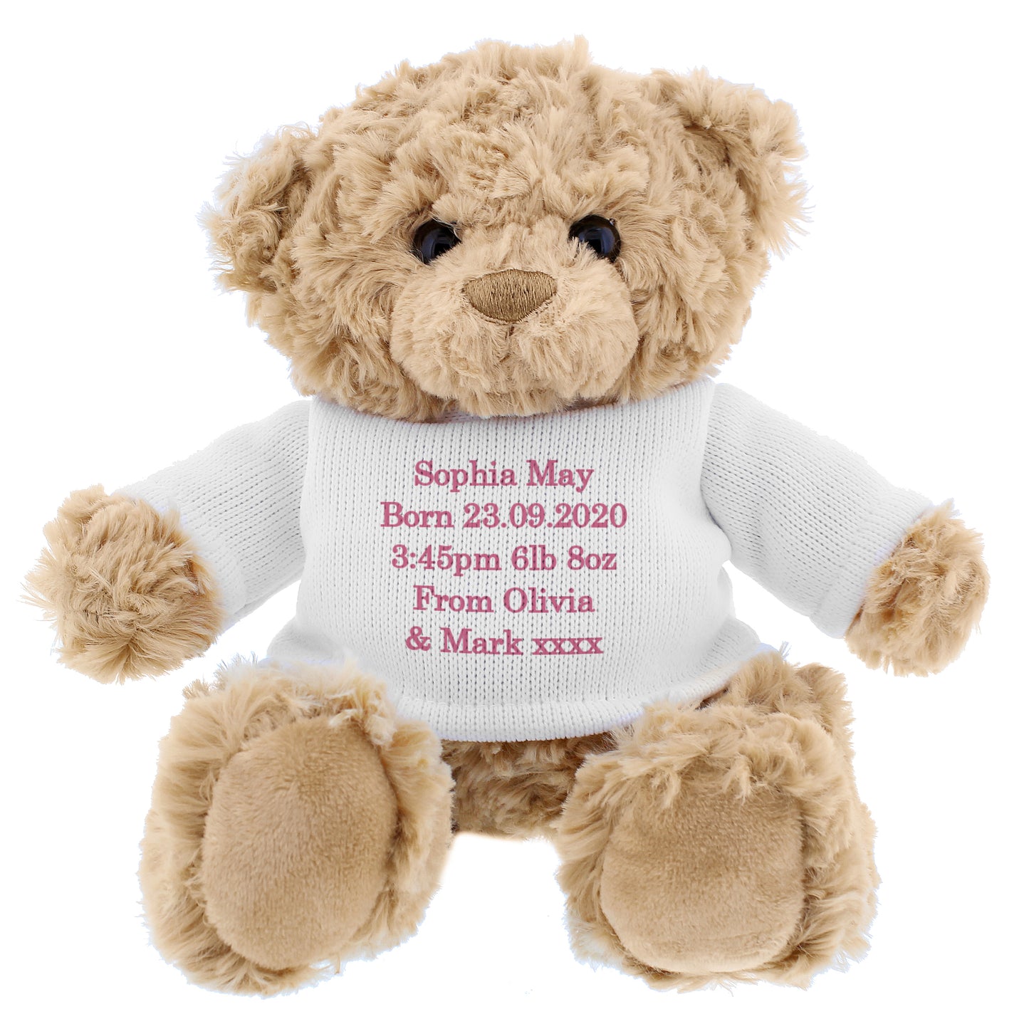 Pink Message Teddy Bear