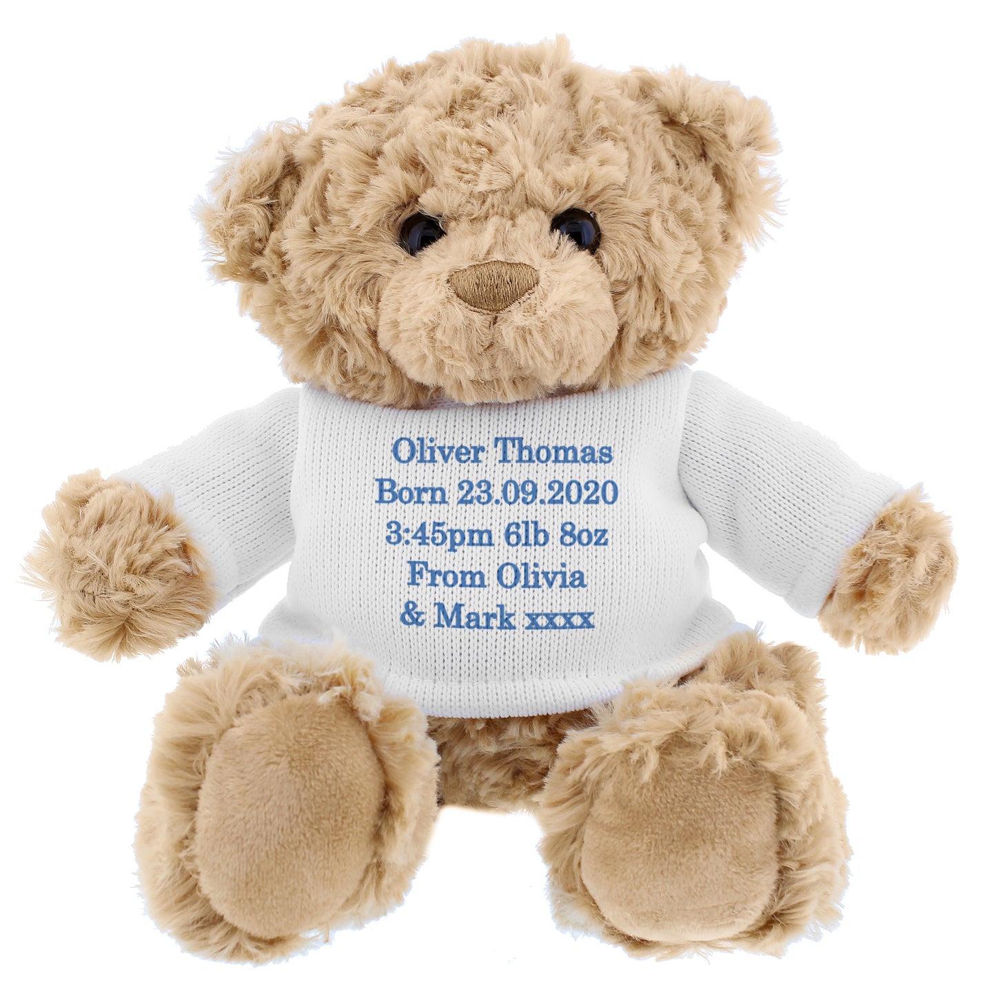 Message Teddy Bear - Blue