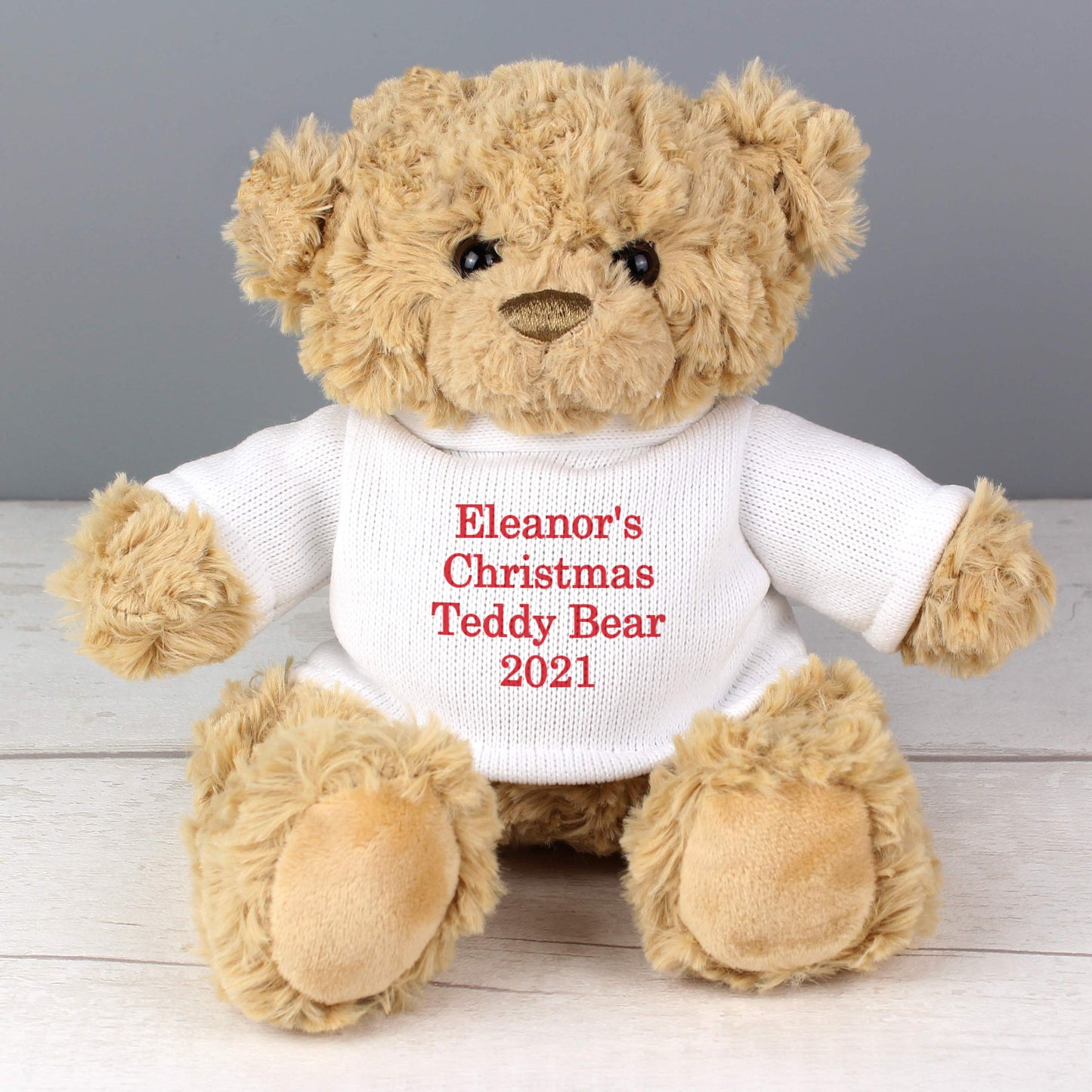 Christmas Message Teddy Bear