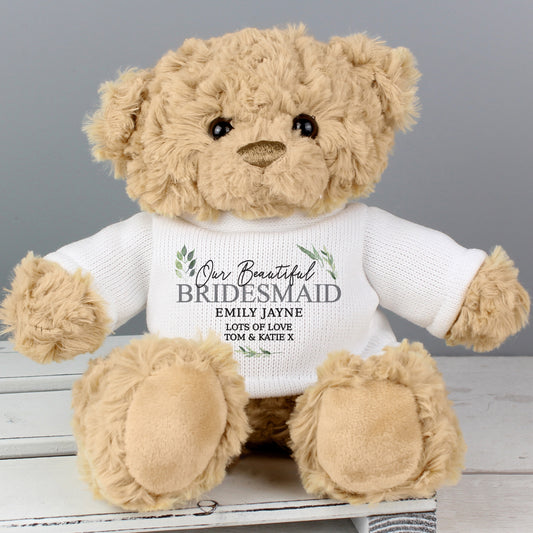 Botanical Floral Teddy Bear