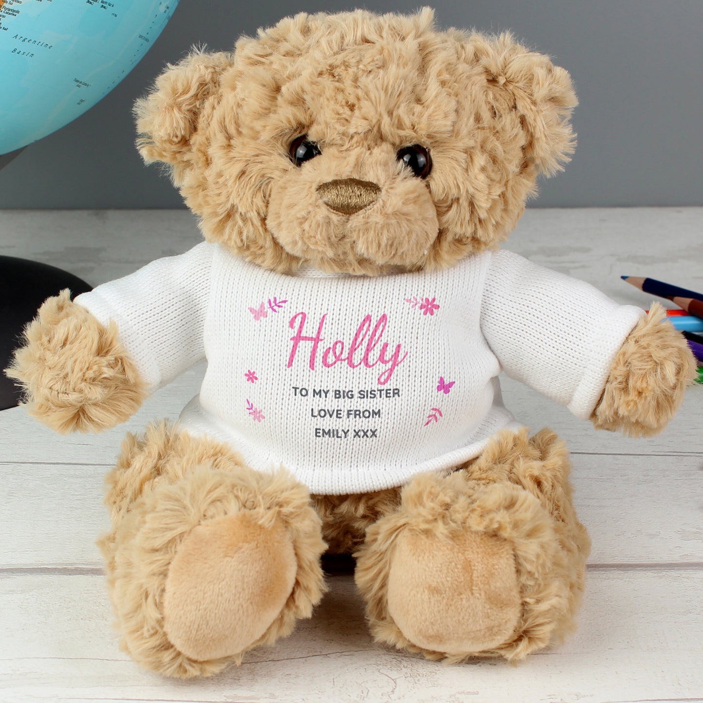 Pink Name & Message Teddy Bear