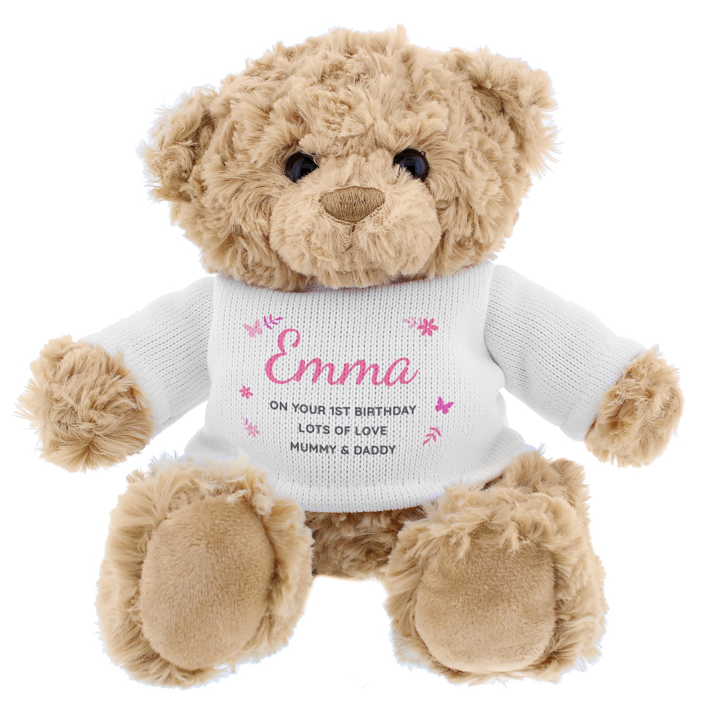 Pink Name & Message Teddy Bear