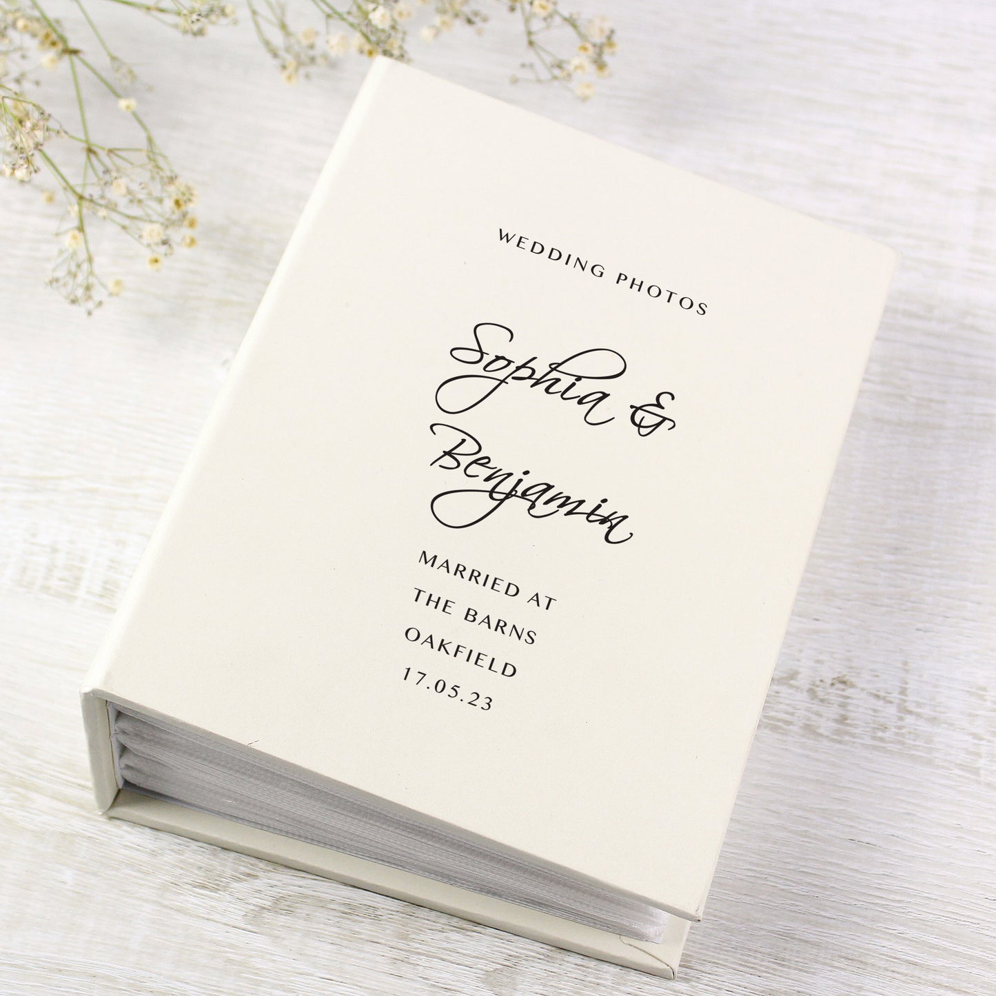 Free Text 6x4 Photo Album with Sleeves