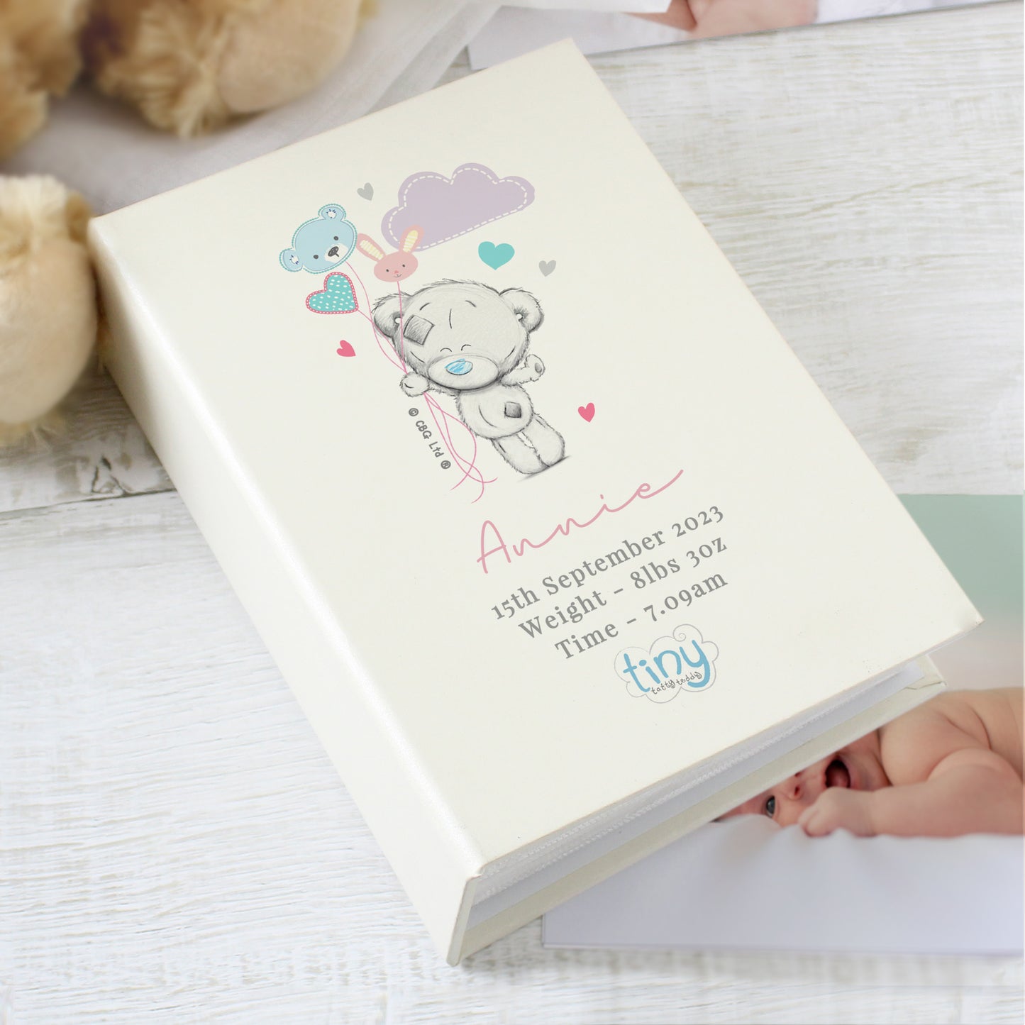 Tiny Tatty Teddy Pink 6x4 Photo Album with Sleeves