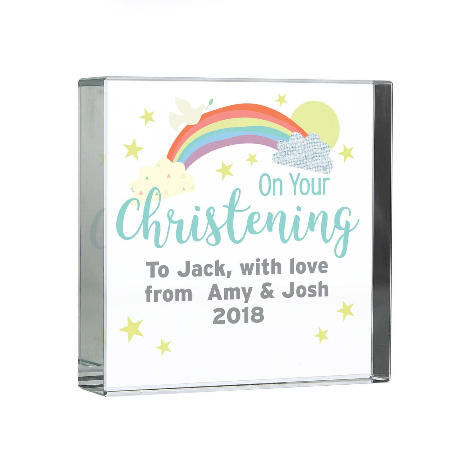 On Your Christening Crystal Token