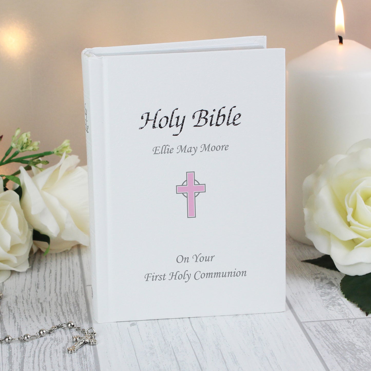 Pink Cross Bible