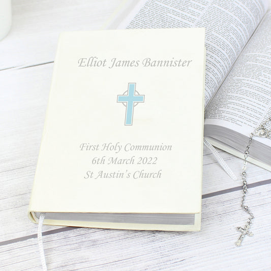 Eco Friendly Blue Cross Bible